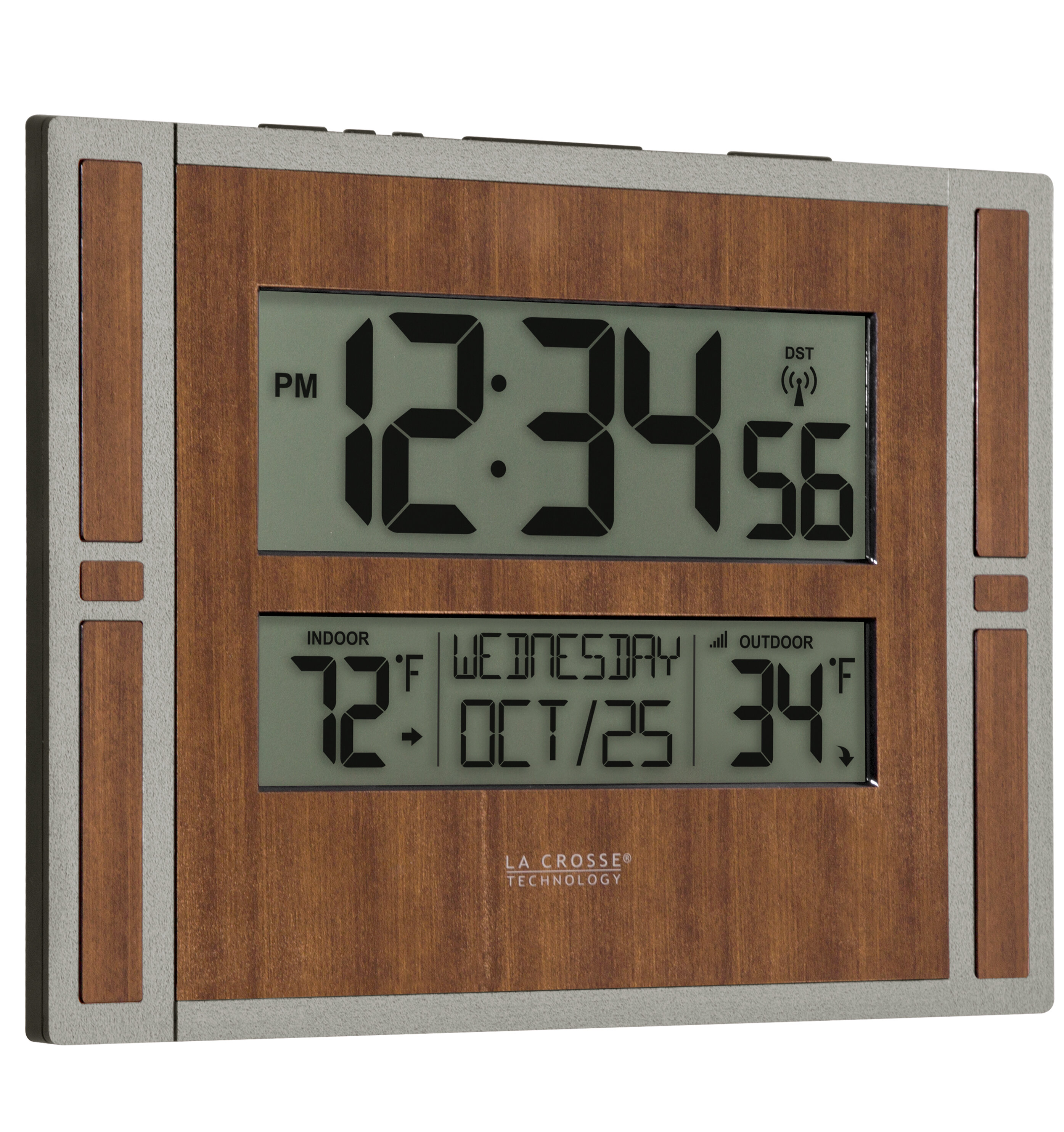 La Crosse Technology Atomic Digital Wall Clock Reviews Wayfairca