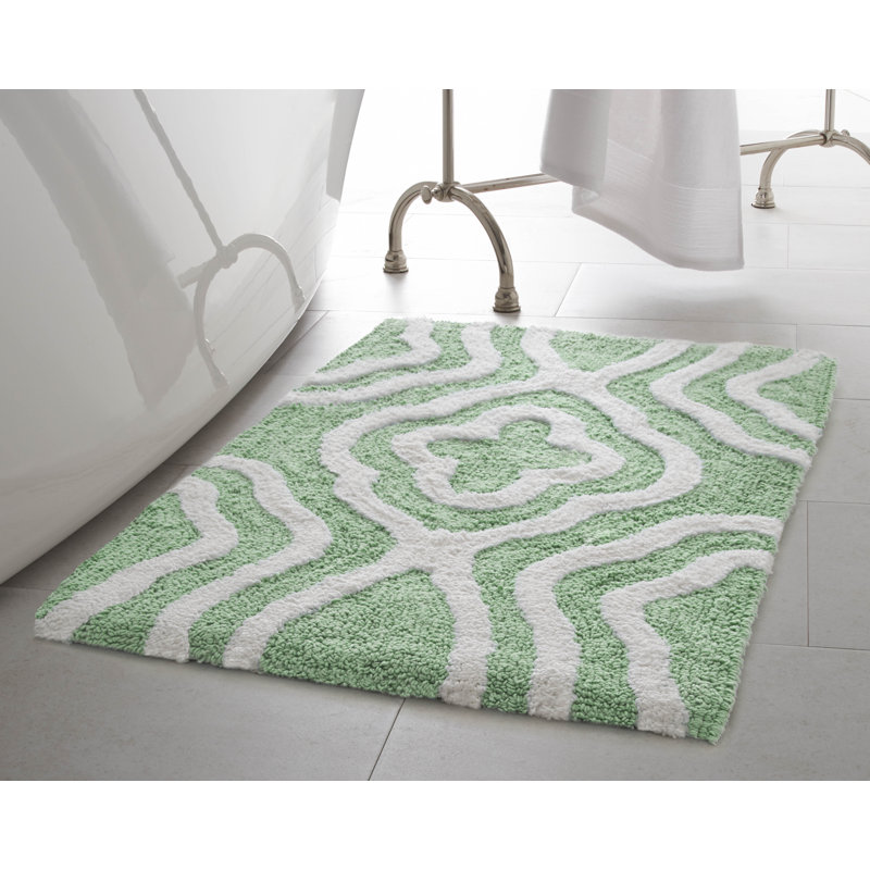 Highland Dunes Worsham Rectangle 100 Cotton Reversible Geometric 2 Piece Bath Rug Set Reviews Wayfair