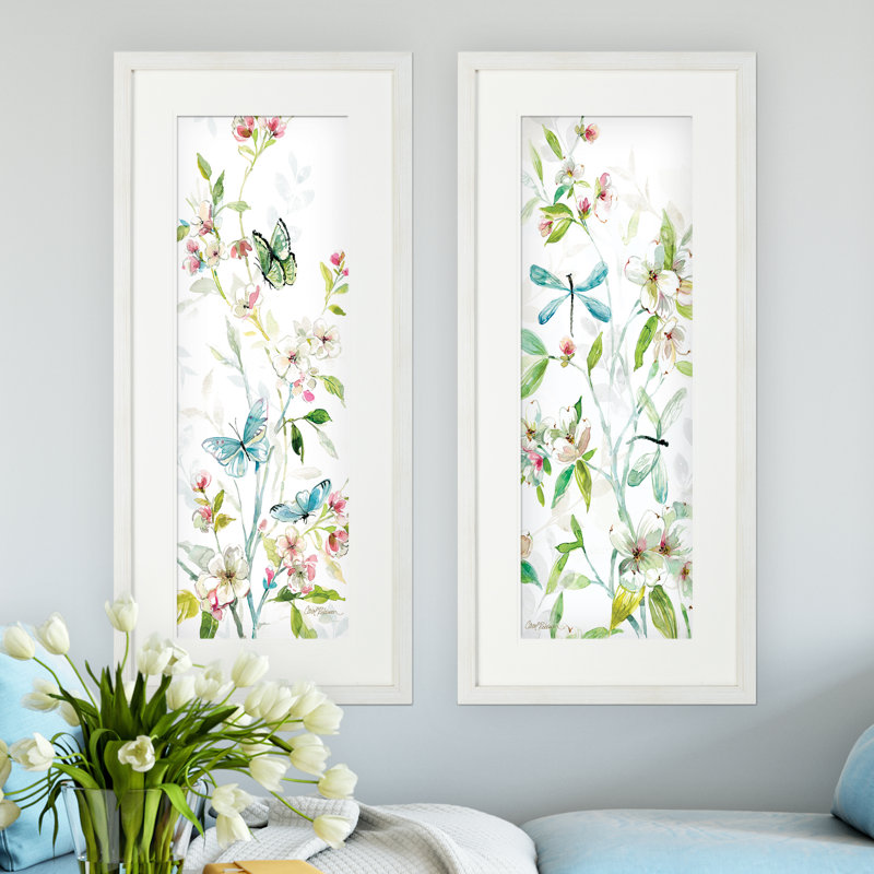 Ophelia Co Asbury Garden Spring Morning 2 Piece Framed
