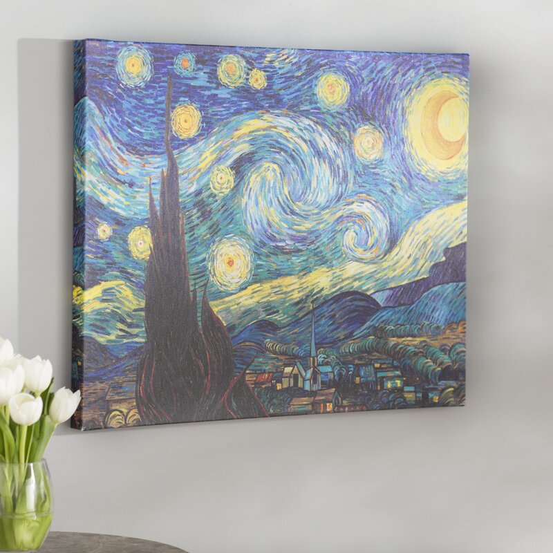 Starry Night by Vincent Van Gogh - Print on Canvas