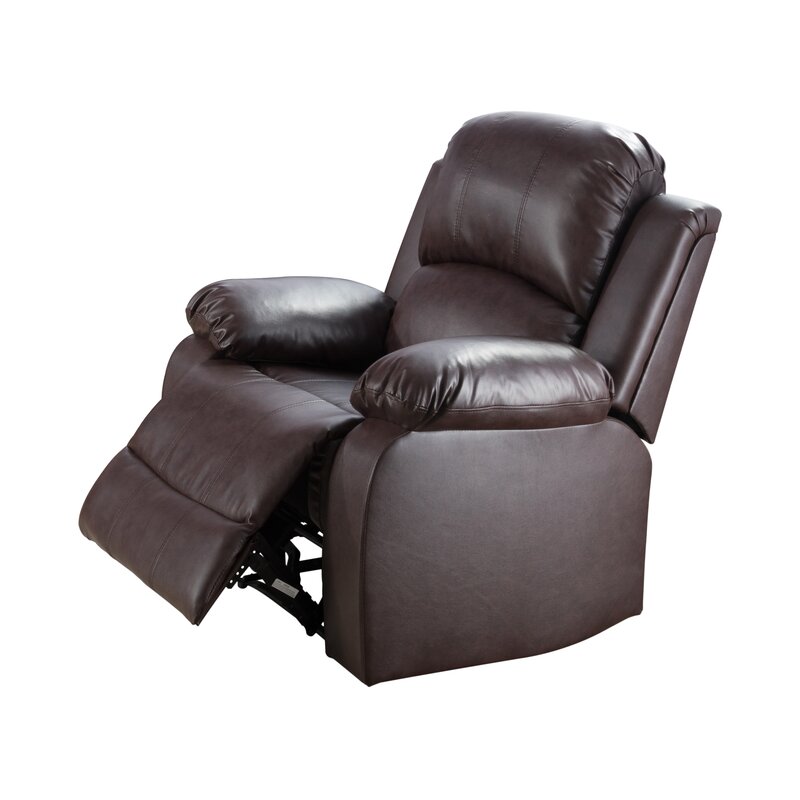 Red Barrel Studio Styrman Faux Leather Manual Recliner | Wayfair