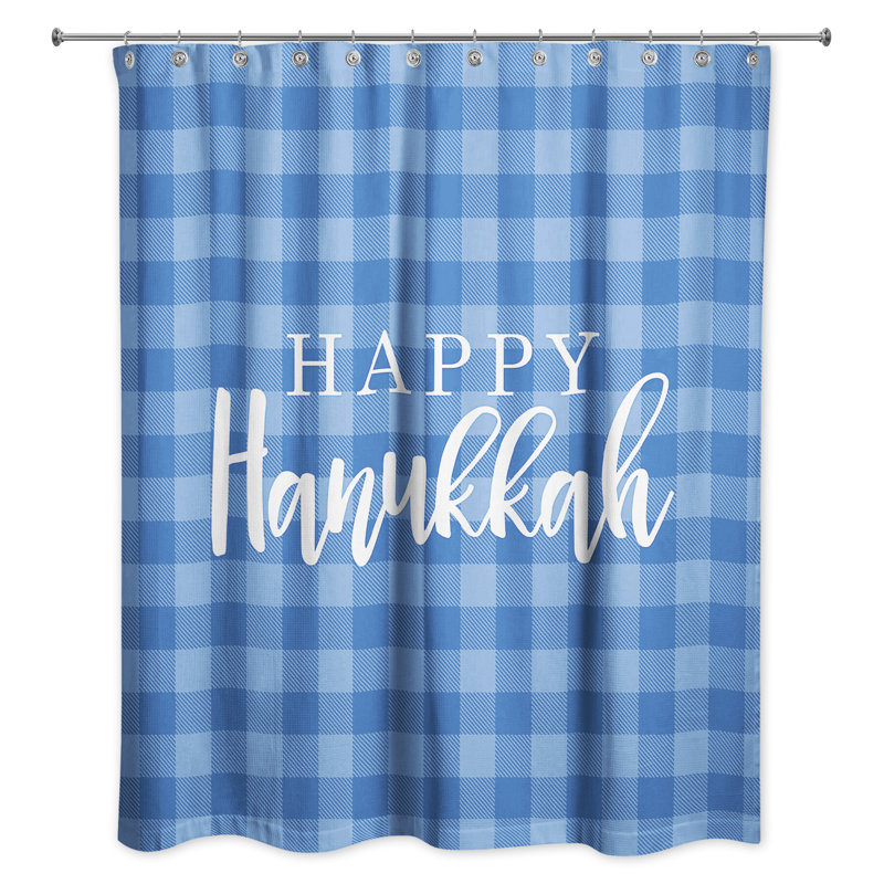 The Holiday Aisle Alexia Gard Happy Buffalo Single Shower Curtain