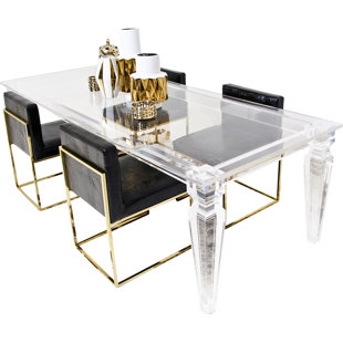 Acrylic Lucite Dining Table Wayfair Lucite Palm Beach Dining Table