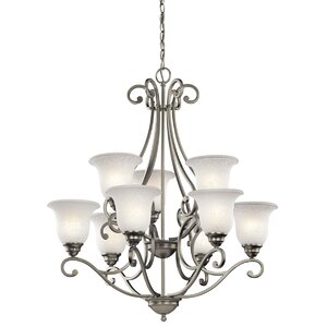 Haffenreffer 9-Light Shaded Chandelier