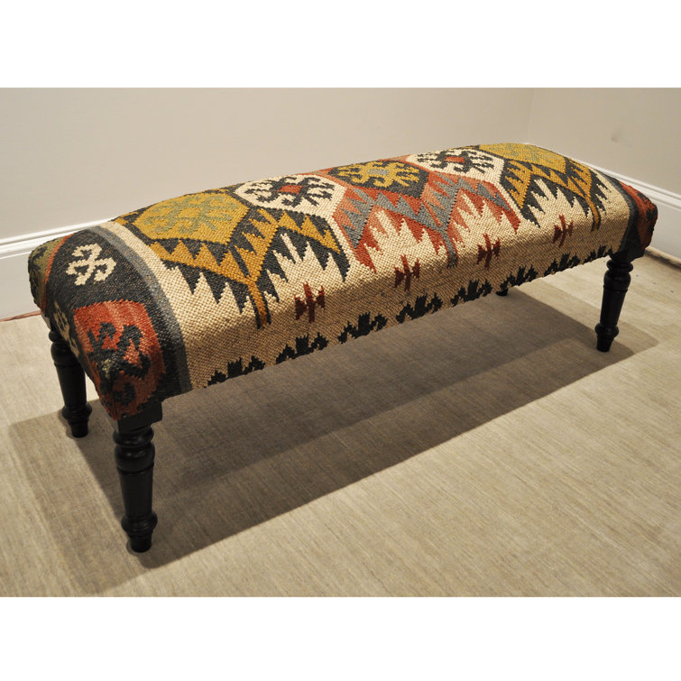 Herat Oriental Kilim Upholstered Bench Wayfair