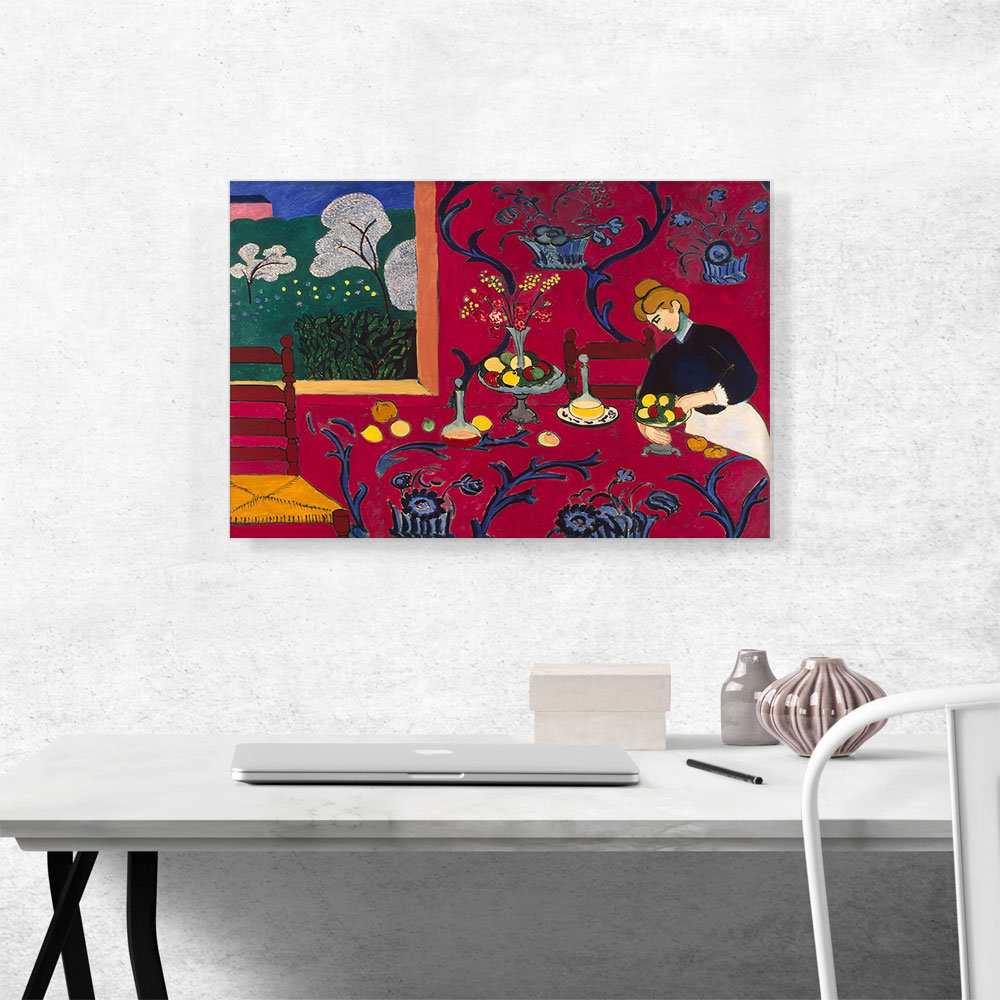 ARTCANVAS Harmony In Red 1908 by Henri Matisse - Wrapped Canvas ...