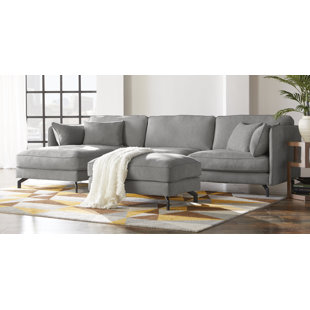 Jaxxon Two Piece Sectional With Ottoman by Union Rustic Spacial Price