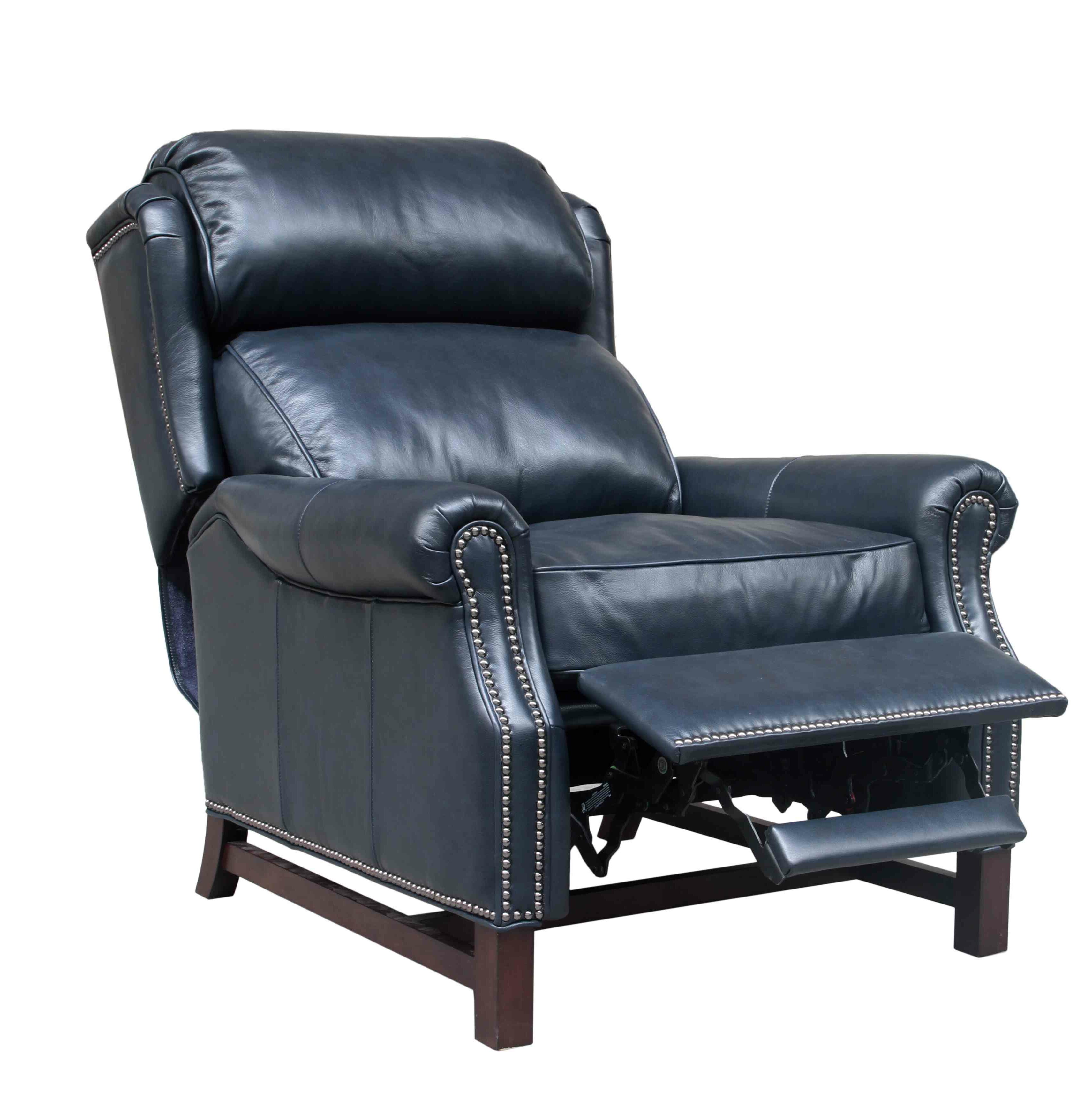 Manchester 35” Wide Genuine Leather Manual Wing Chair Recliner