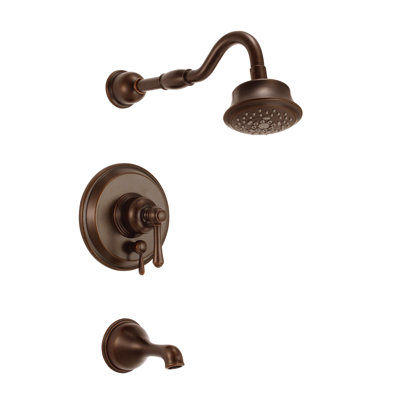 Danze Opulence Diverter Tub And Shower Faucet Trim With Lever