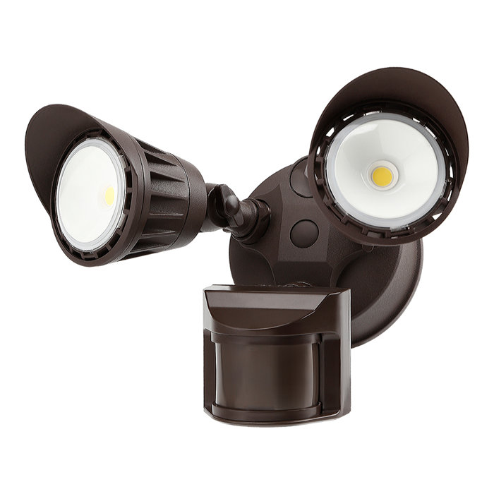 Dual Head 25 Watt Led Outdoor Security Flood Light With Motion Sensor Dual Head 25 Watt Led Outdoor Security Flood Light With Motion Sensor