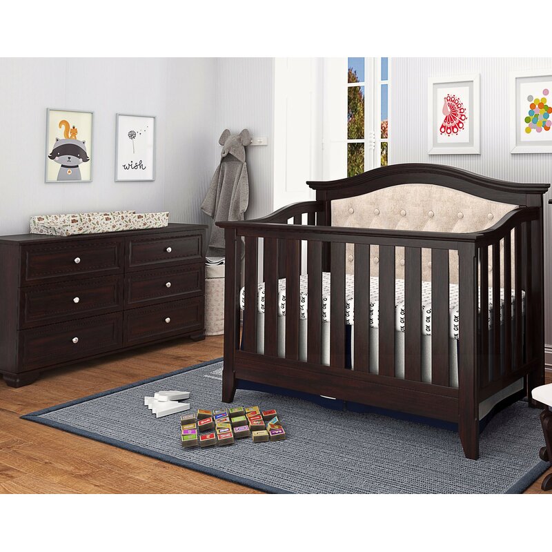 Three Posts Baby & Kids Essex 4-in-1 Convertible 2 Piece Crib Set 