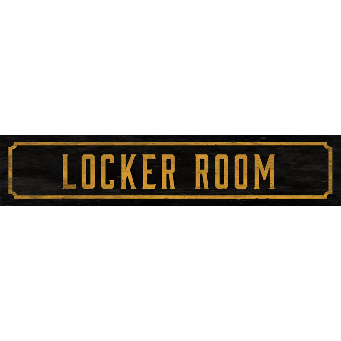 Watson Co Locker Room Street Sign Wall Decor Wayfair