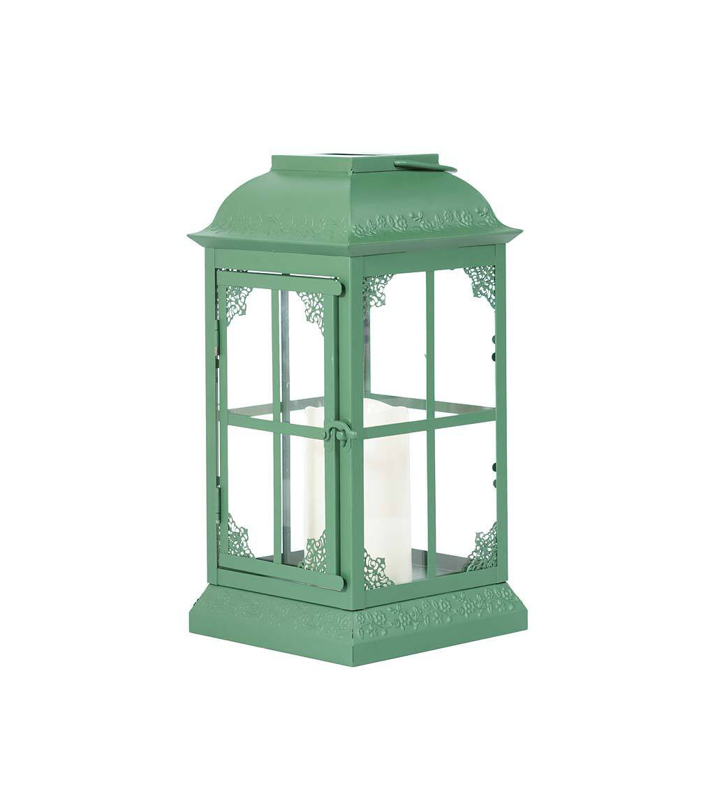 Wind & Weather 14.75" Glass Tabletop Lantern with Candle Included Wayfair