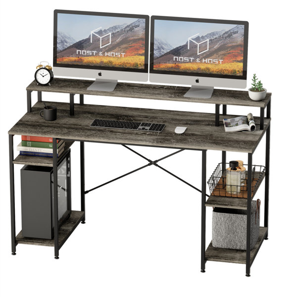 Dual Monitor Computer Desk | Wayfair