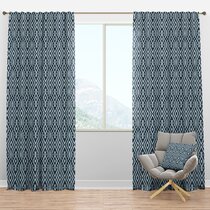 Details about   Traditional Nordic Curtains 2 Panel Set Decoration 5 Sizes Window Drapes 