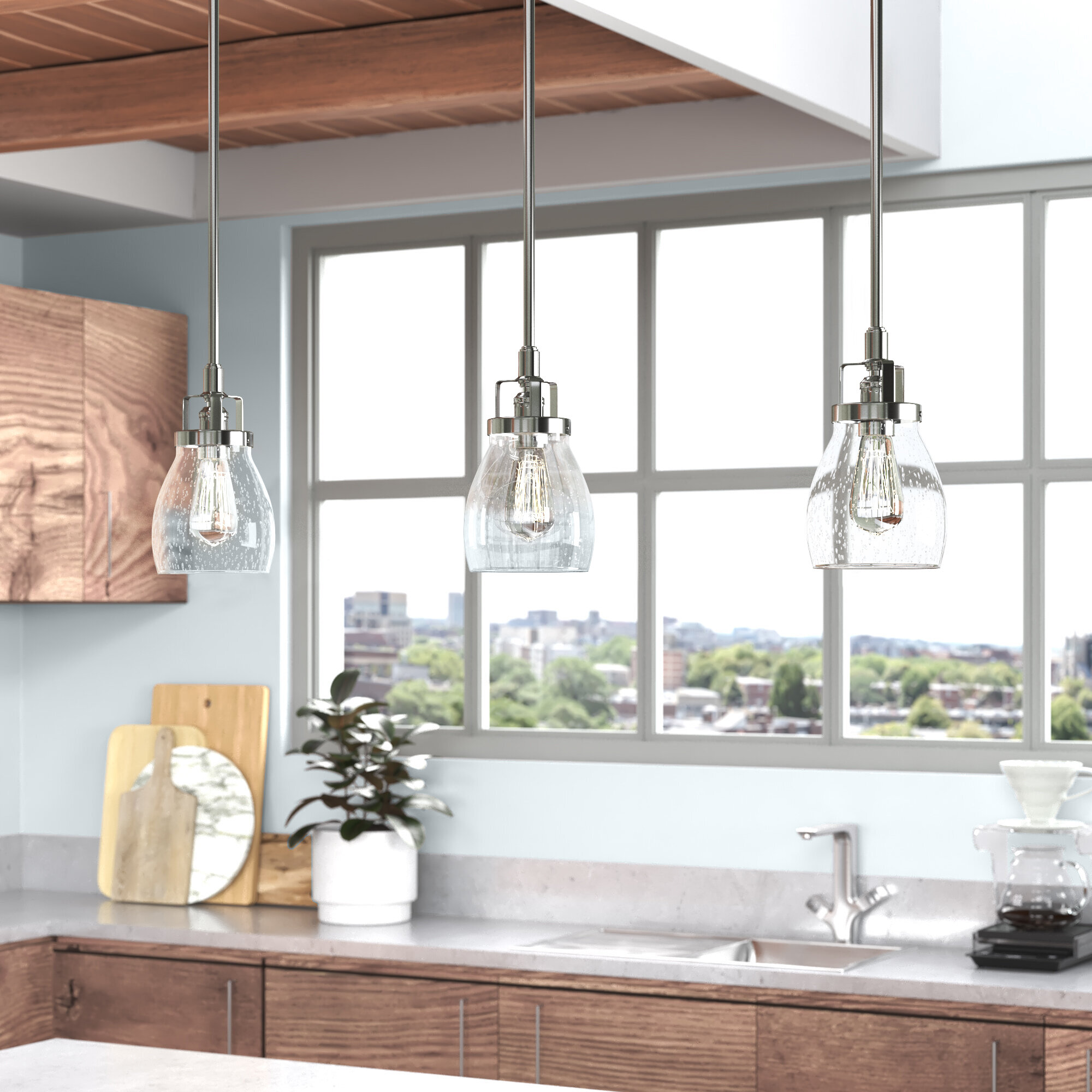 wayfair mini pendant kitchen lights