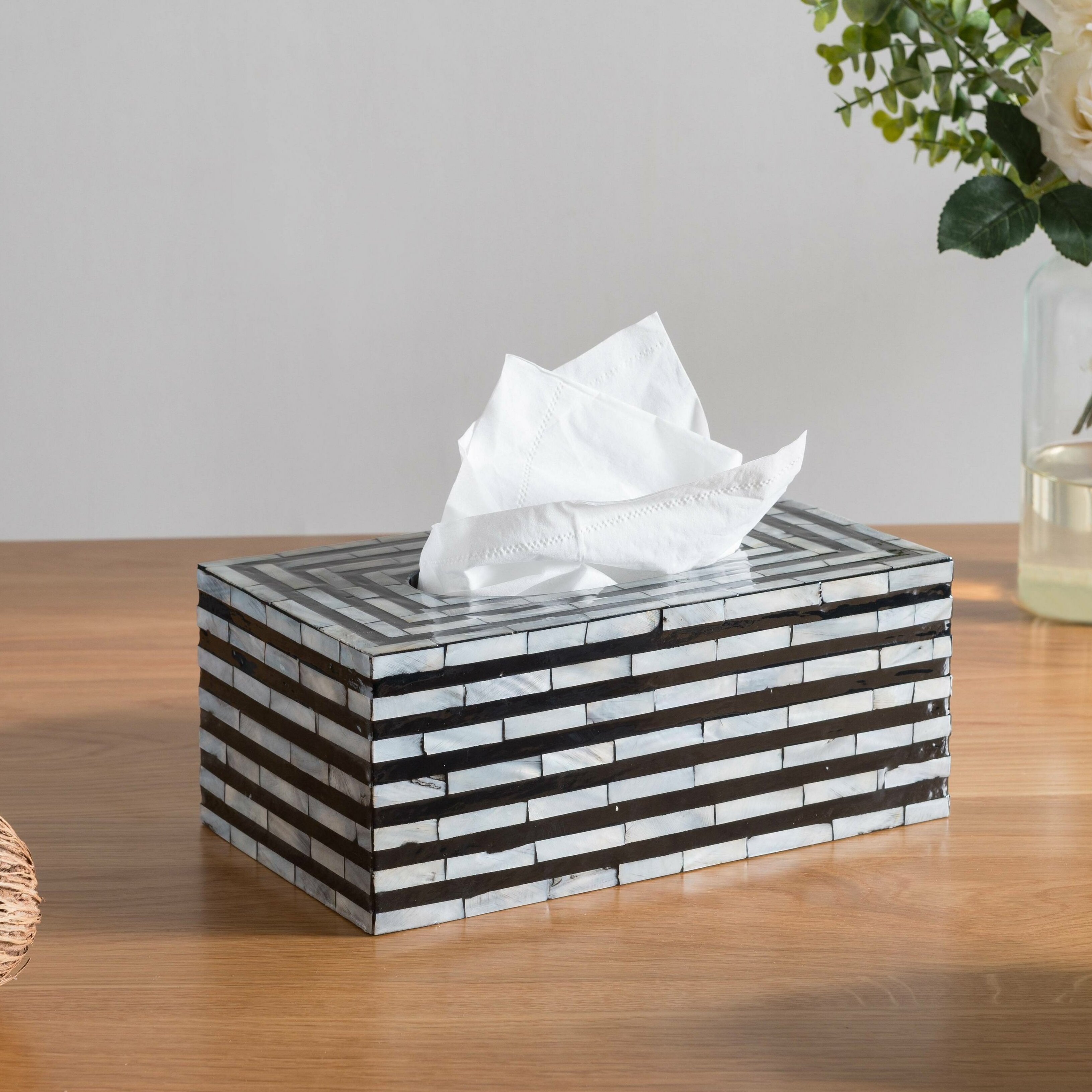 pearl tissue box cover