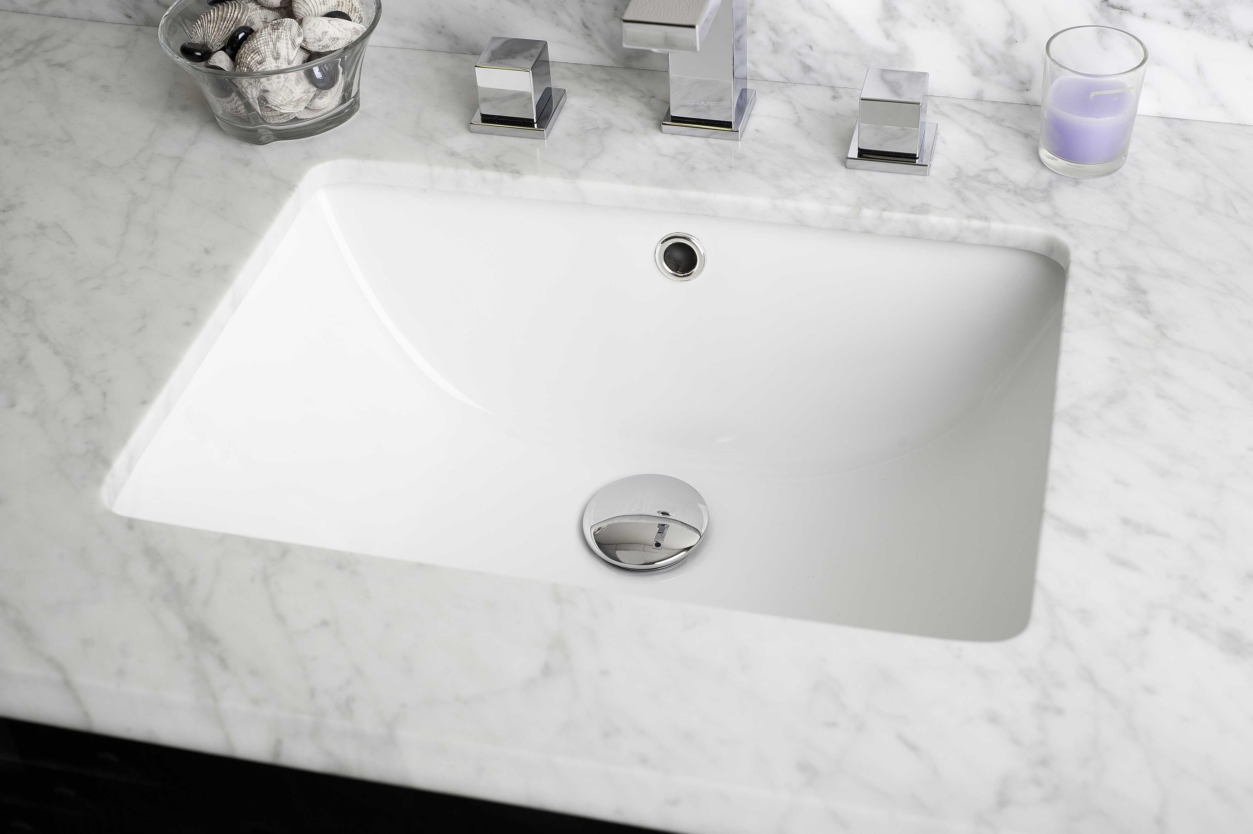 Royalpurplebathkitchen Ceramic Rectangular Undermount Bathroom Sink With Overflow Wayfair