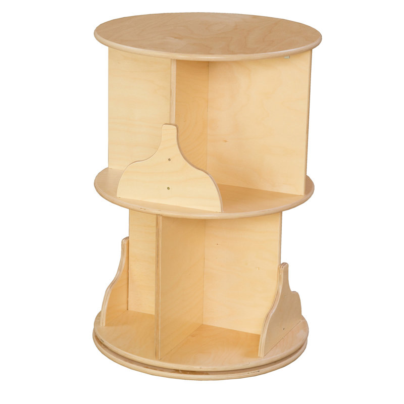 Wood Designs Read A Round Double Sided 6 Compartment Book Display