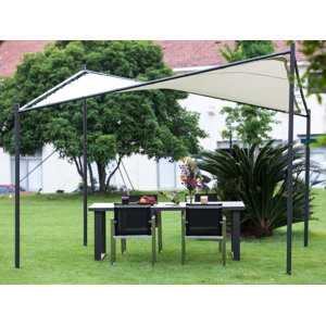 Square Butterfly 12 Ft. W x 12 Ft. D Steel Permanent Canopy