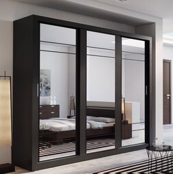 Brayden Studio Toups 3 Door Sliding Wardrobe | Wayfair.co.uk