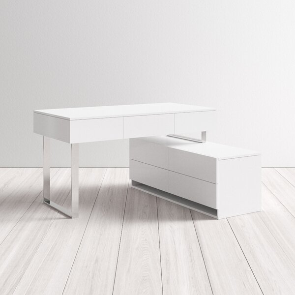 Leopold L-Shape Desk with Hutch & Reviews | AllModern