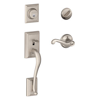 Keyed Alike Door Lever /& Deadbolt Set for Front//Office Door Reversible for Right and Left Handed Satin Nickel 6 Pack Entry Lever Lockset and Double Cylinder Deadbolt Combination Set with Same Keys