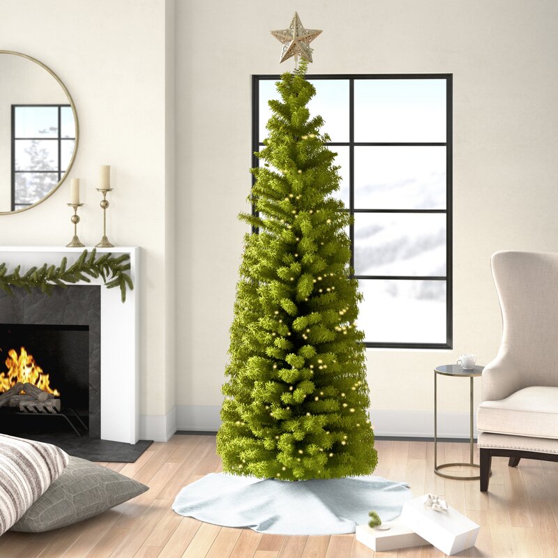 Three Posts™ Downswept Douglas Green Fir Artificial Christmas Tree with ...