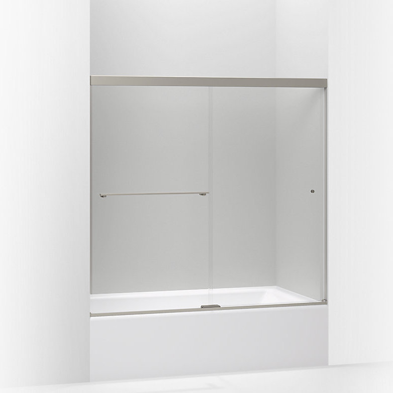 K 707000 L Abz Bnk Shp Kohler Revel 59 63 X 55 5 Double Sliding Bath Door With Cleancoat Technology Reviews Wayfair