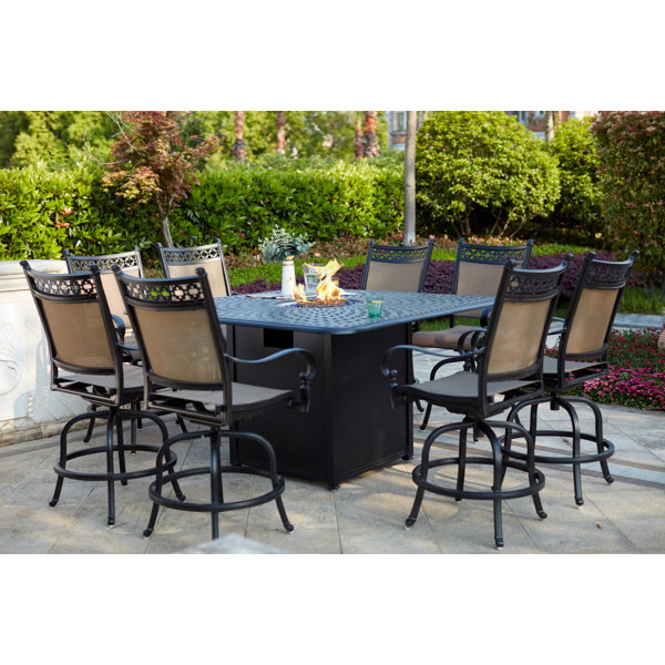 Patio Dining Set With Fire Pit Wayfair