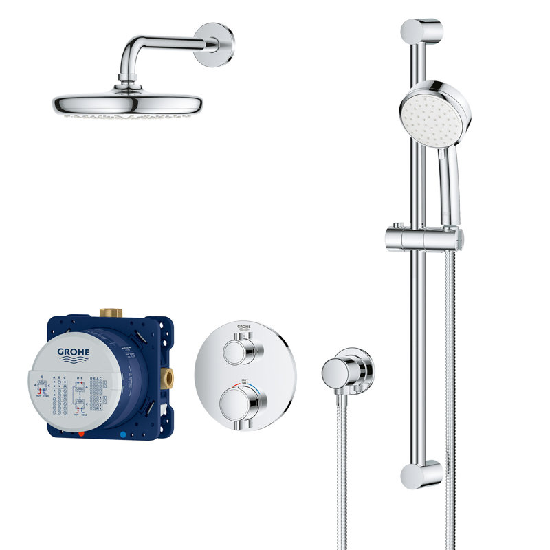 Thermostatic Shower Valve Solo Chrome Range NEW