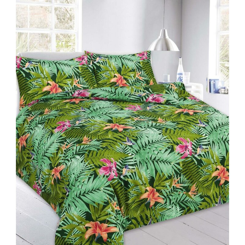 Bay Isle Home Manderly Abby Floral Duvet Cover Set Reviews