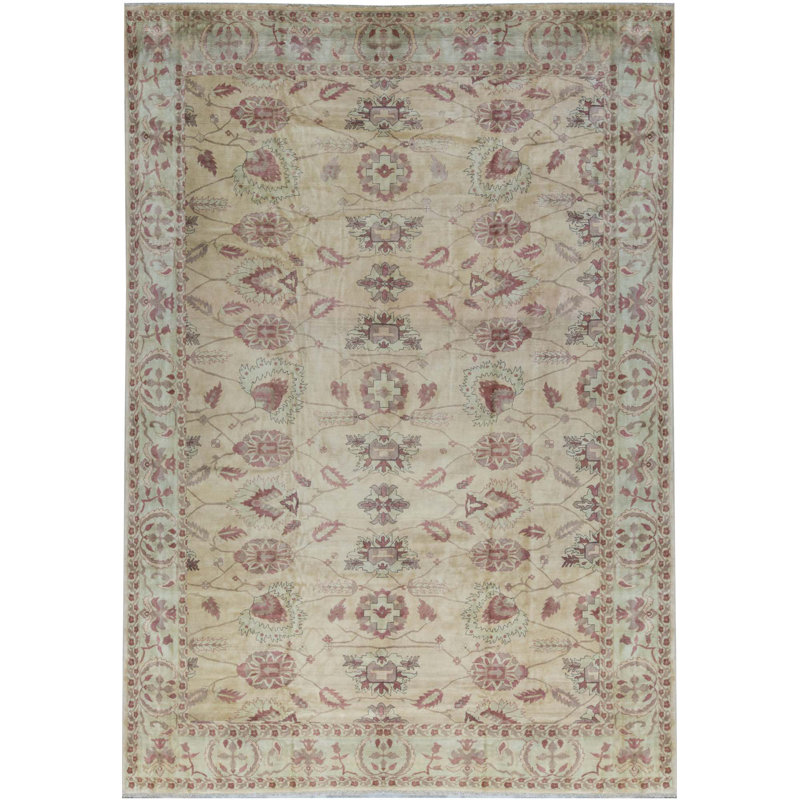 Bokara Rug Co Inc Oriental Hand Knotted Wool Red Light Green Area Rug Wayfair