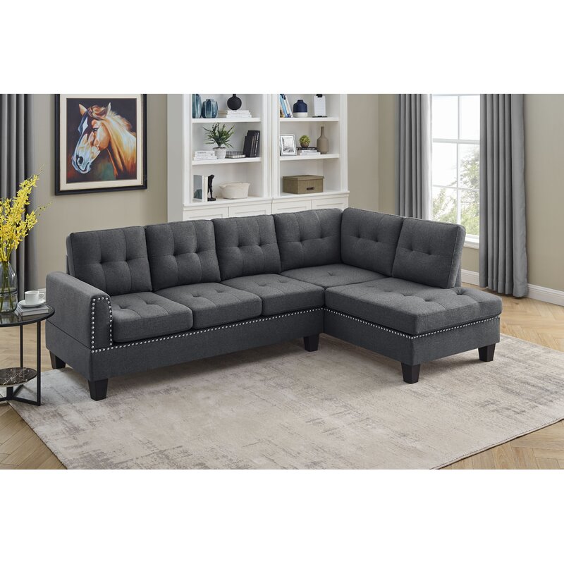Adrith 98" Wide Right Hand Facing Sofa & Chaise