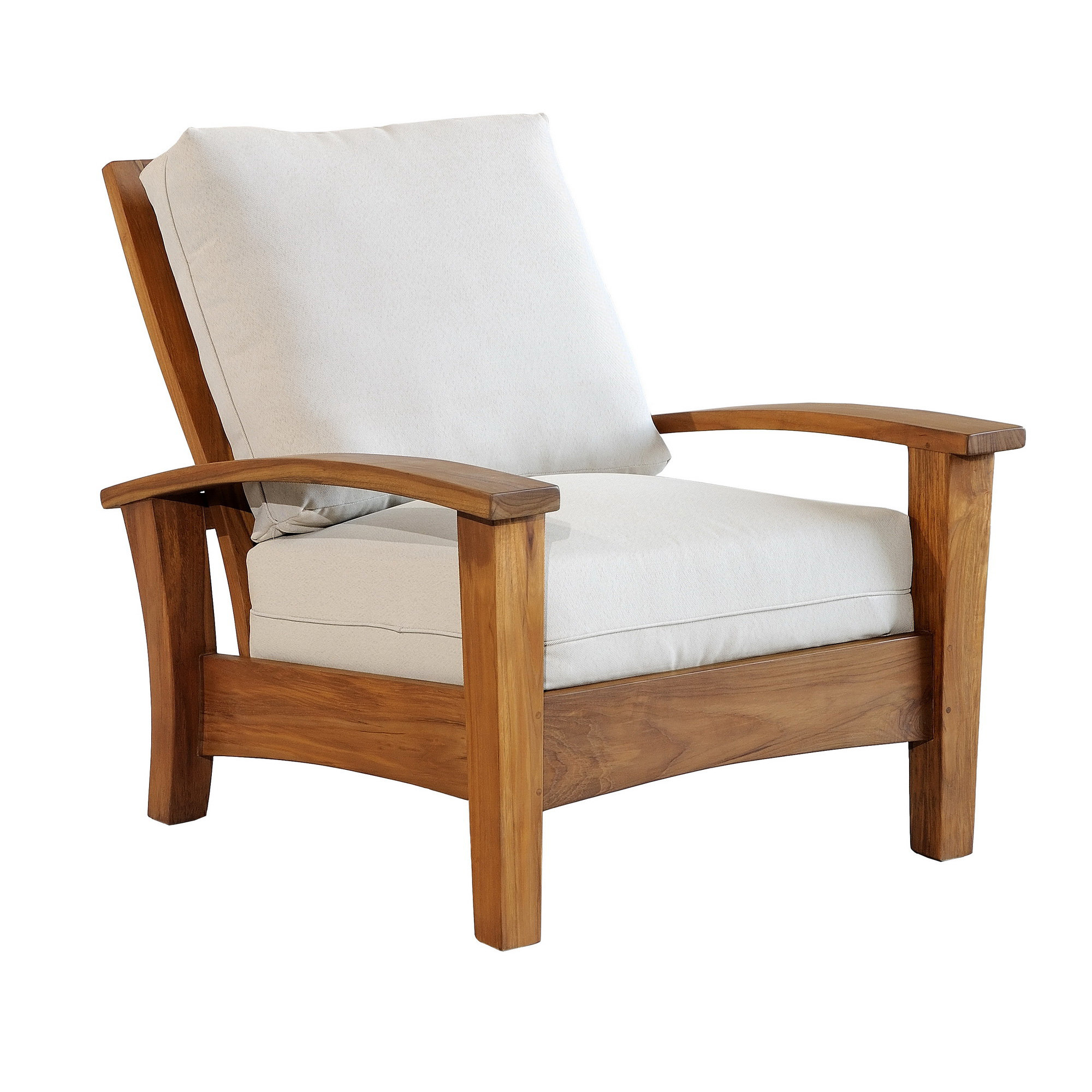 Millwood Pines Kugler Teak Patio Chair with Cushions Wayfair