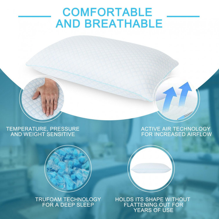elysian memory foam pillow