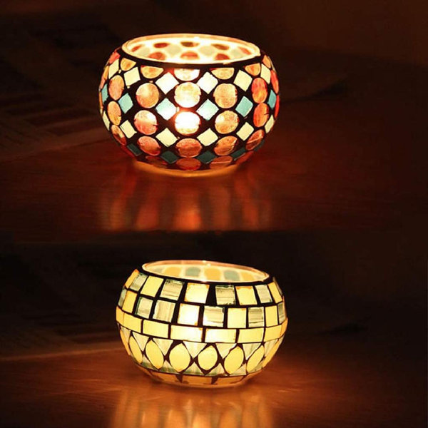 6pcs Tea Light Holder Candle Lampshade Lanterns Wedding Home Decor Black 