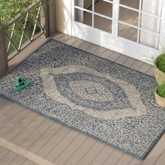 Sol 72 Outdoor Ravenden Power Loom Gray Indoor Outdoor Area Rug Reviews Wayfair