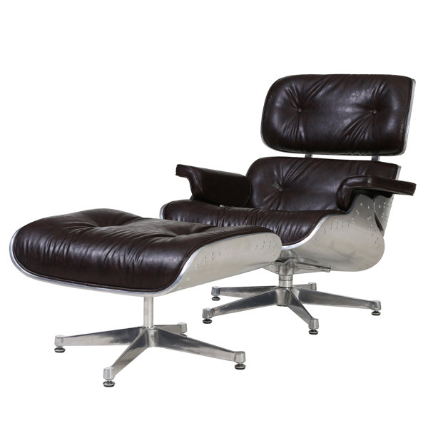 Hamilton Swivel Lounge Chair And Ottoman Reviews Allmodern
