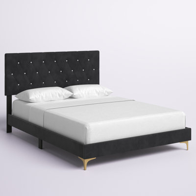 Ardiana Tufted Upholstered Low Profile Standard Bed
