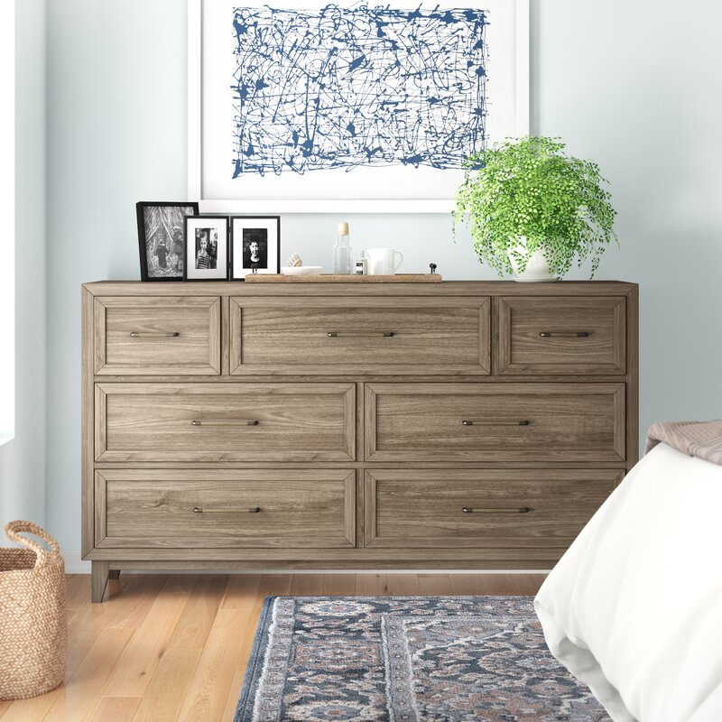 Three Posts Bangor Alvarez 7 Drawer Dresser Reviews Wayfair