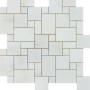 Oriental Mini Versailles 12" x 12" Marble Mosaic Tile by