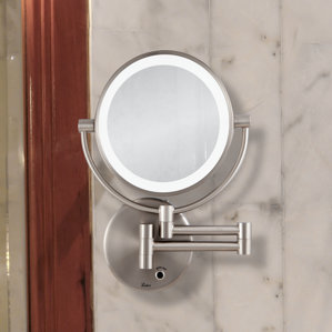 Wall Mounted Mirror makeup & shaving mirrors you'll love | wayfair Wall Mounted Mirror makeup & shaving mirrors you'll love | wayfair