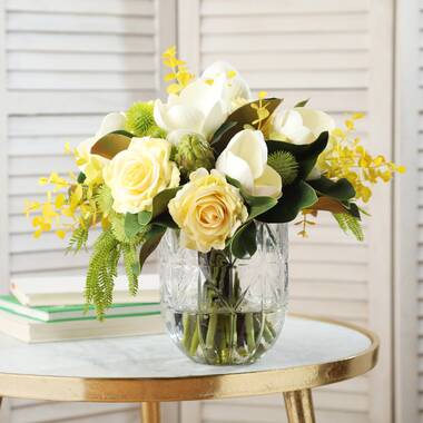 Faux thistle and eucalyptus bouquet for vase arrangement all seasons