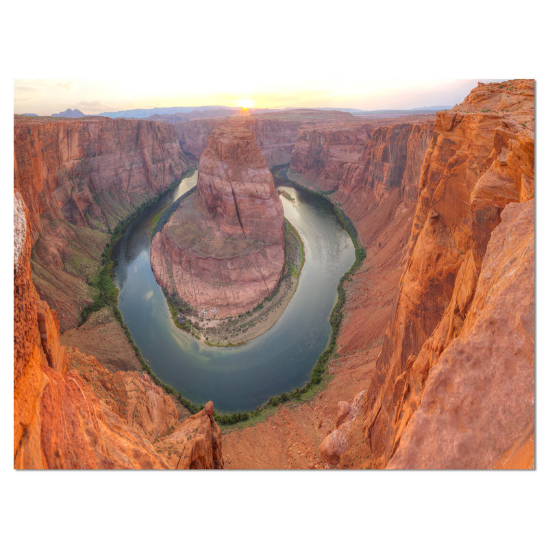 Designart Horseshoe Bend Arizona Panorama Photographic Print On Wrapped Canvas Wayfair