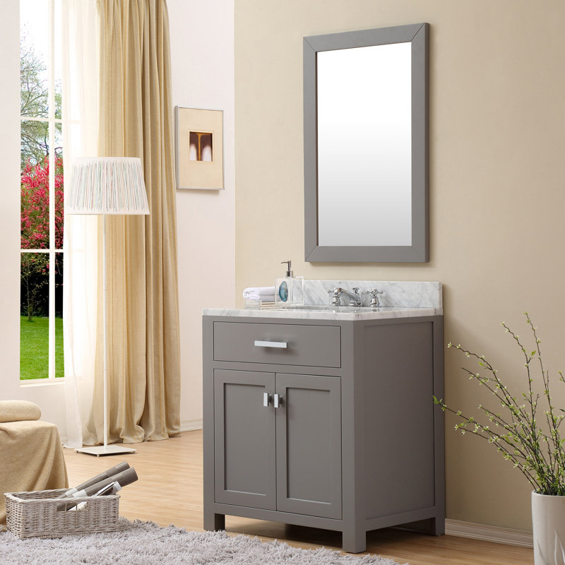 Andover Mills Minnetrista 30 Single Bathroom Vanity Set With Mirror Wayfair