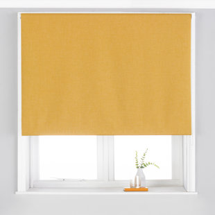 Mini-Blind Klemmfix Clamp Roller Blind Easyfix Privacy-Height 80 CM PALE YELLOW 