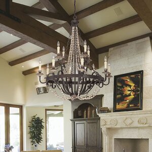 12-Light Crystal Chandelier