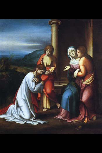 Buyenlarge Christ Leaving His Mother By Antonio Correggio
