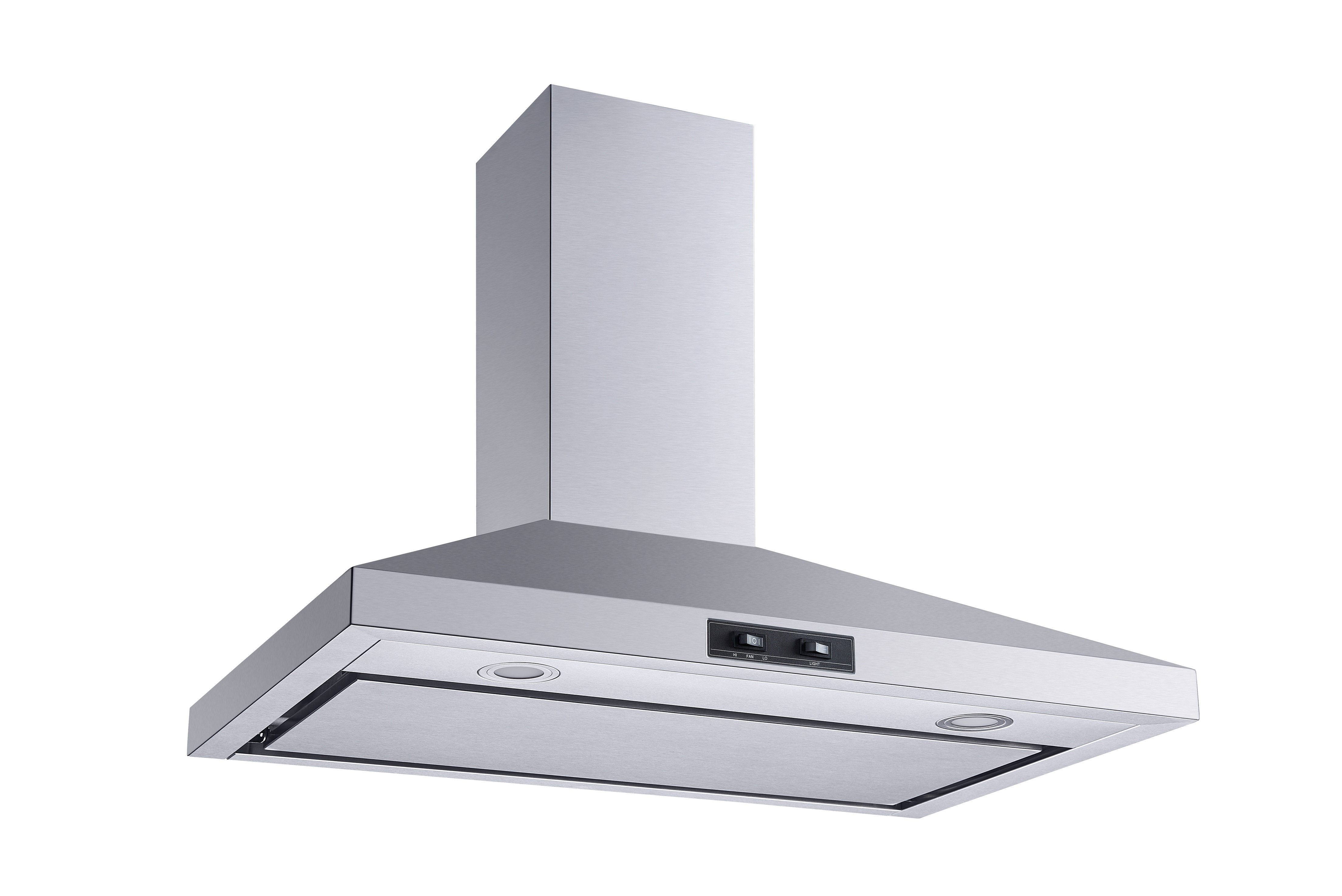 Range Hood 30 in Stainless Steel Convertible Wall Mount With Mesh Filters
